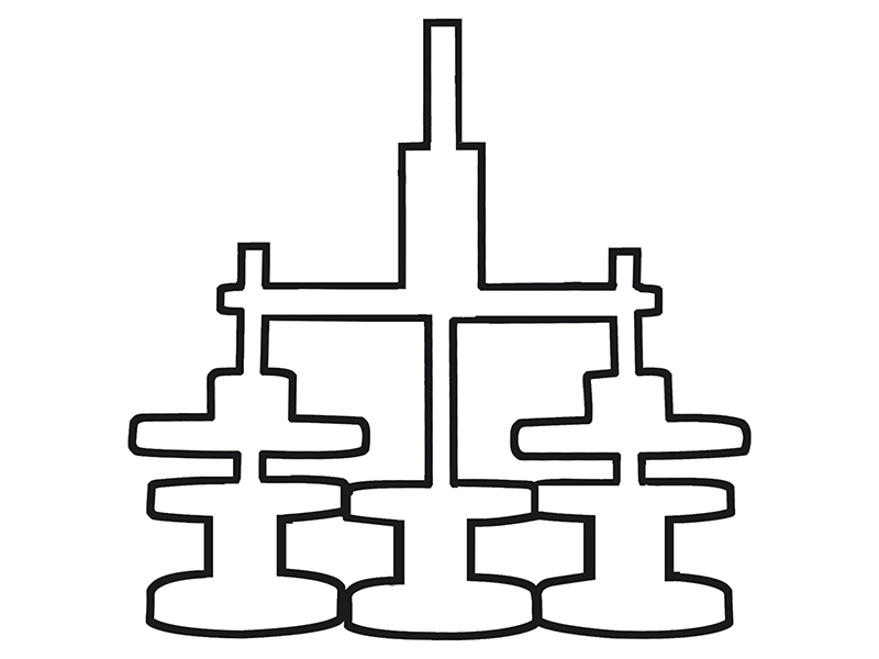 Three hand mold base